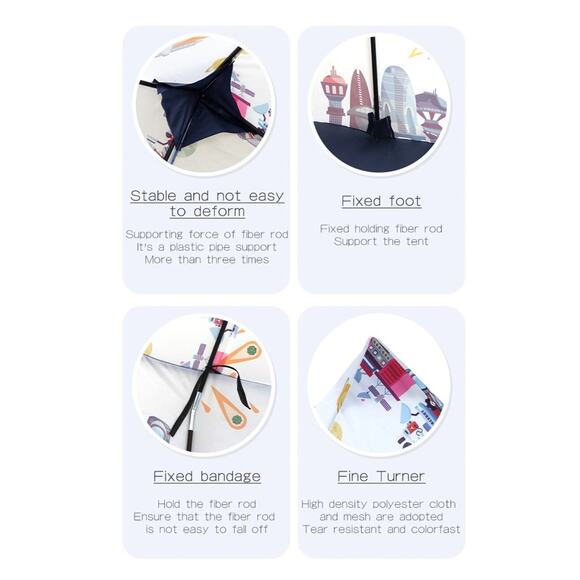 Children's Tent Indoor Play House Space Indoor Baby Rocket Tent Pop Up - Picture 4 of 7